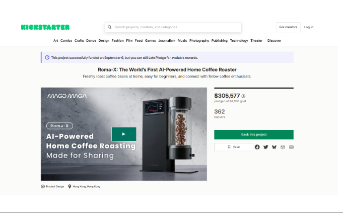 Roma-X on Kickstarter