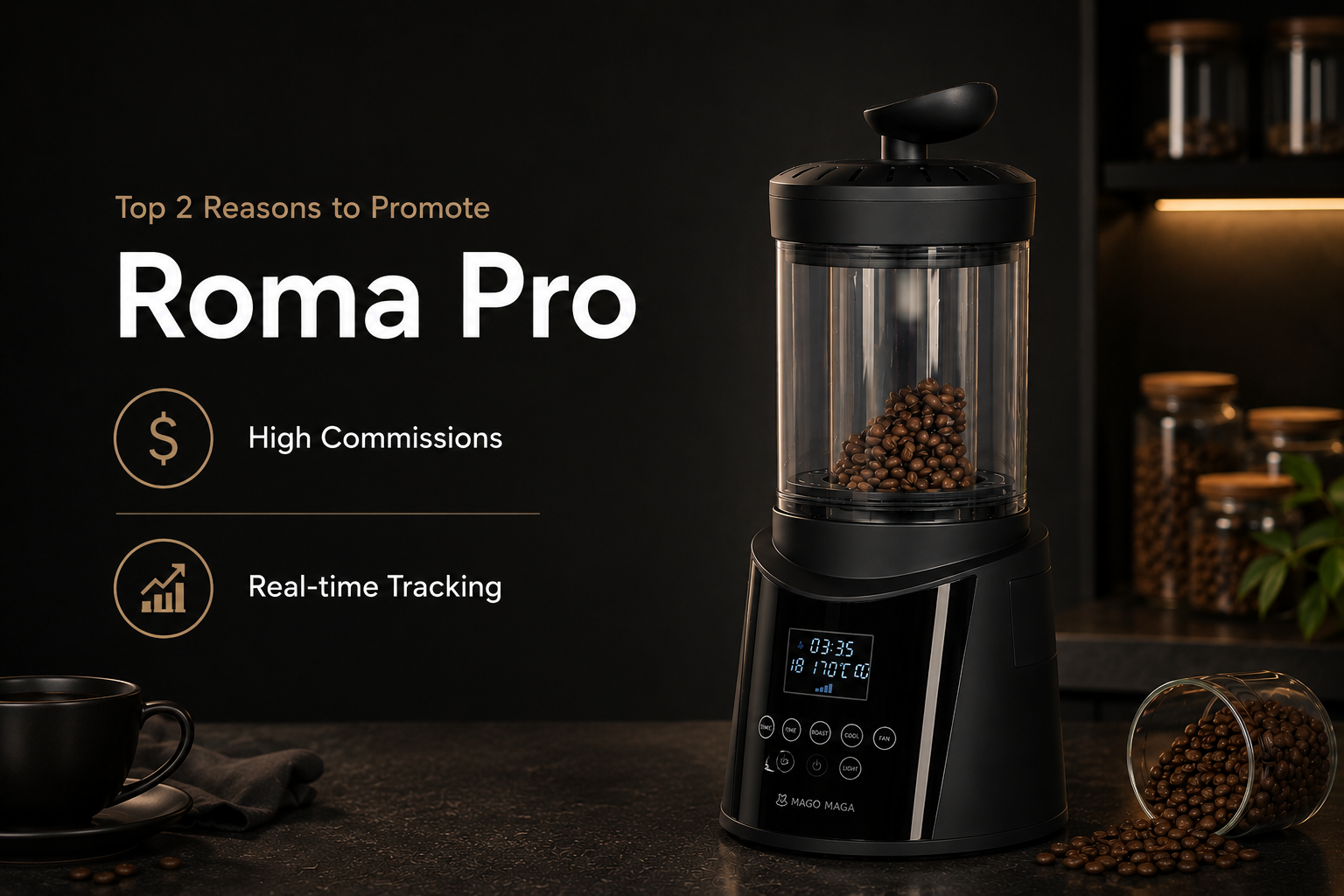 ☕ The Ultimate MAGO MAGA Roma Pro (V1.5) Home Roasting Guide: From Green Beans to Masterpiece