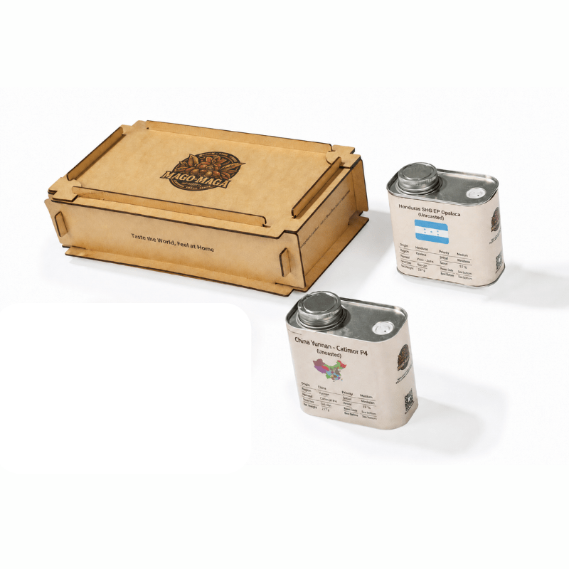 MAGO MAGA Multi-Origin Green Coffee Beans Gift Box - Mago Maga Coffee Bean Roaster