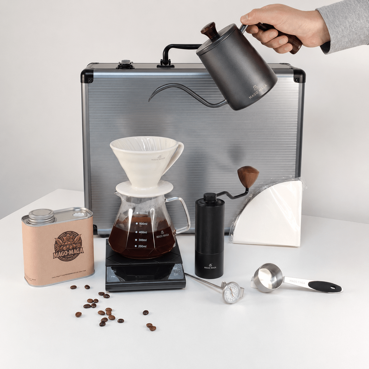 MAGO MAGA Pour Over Coffee Travel Kit - Mago Maga Coffee Bean Roaster