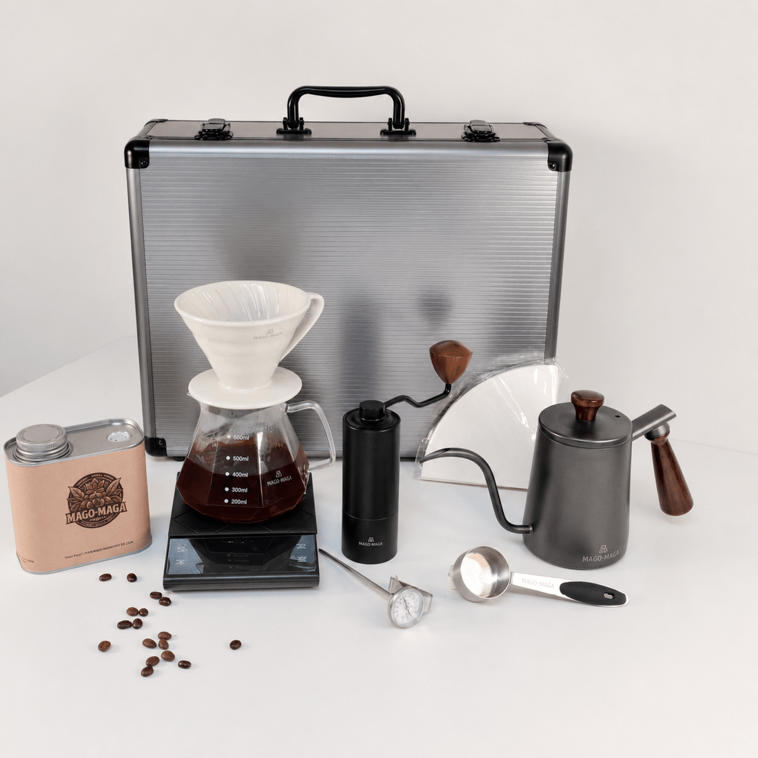 MAGO MAGA Pour Over Coffee Travel Kit - Mago Maga Coffee Bean Roaster