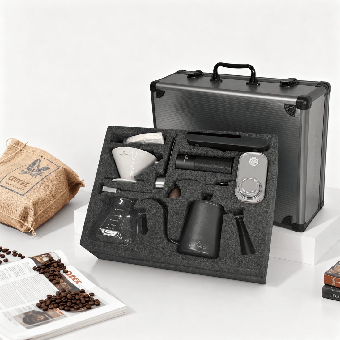 MAGO MAGA Pour Over Coffee Travel Kit - Mago Maga Coffee Bean Roaster