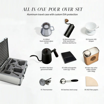 MAGO MAGA Pour Over Coffee Travel Kit - Mago Maga Coffee Bean Roaster